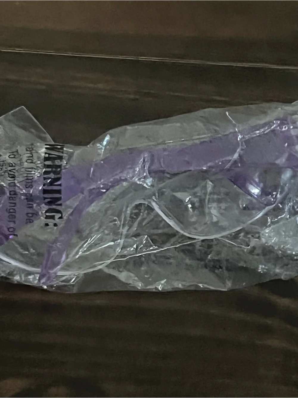 Purple Clear Plastic Kids SunGlasses